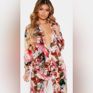 Pretty little thing floral two piece